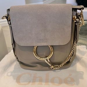 Chloe, Faye Large Backpack, Mottey Gray, NWT